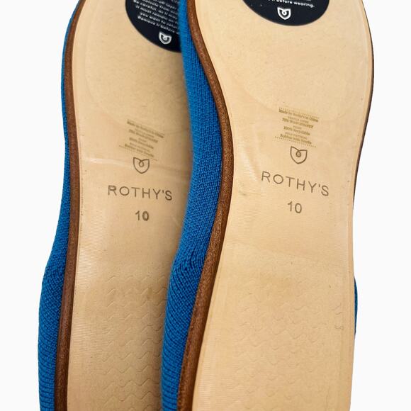 Rothy's Merino Tassel Loafer in Blue Limited Edition Size 10 - Picture 6 of 7